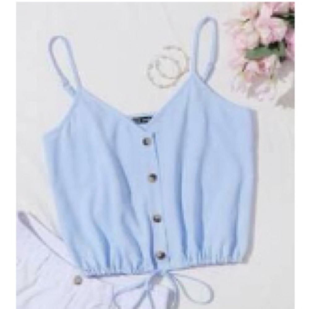 SHEIN Tie Front Tank